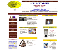 Tablet Screenshot of albuccitarghe.com